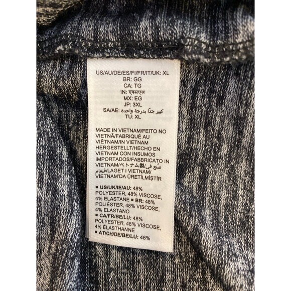 Daily Ritual Lightweight Knit Dress Plus Size XL Black White Raglan Sleeves - Picture 7 of 9